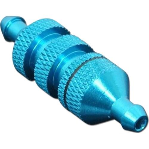 Blue 02156 Blue Aluminum Fuel Filter For 1/10 HSP RC Model Car Truck Boat Spare Parts