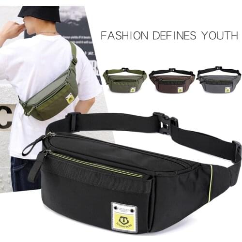 Casual Nylon Mens Waist Packs 2020 New Arrivals Unisex Chest Bags Belt Hip Bum Bag Waterproof Waist Bags Male Fanny Pack Pocket