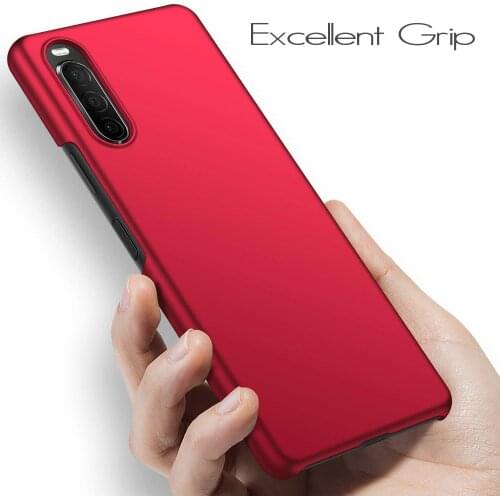 Super Luxury Case For Sony Xperia 10II Ultra-Thin Premium Material Slim PC Phone Case For Sony 10 II Matte Hard Plain Blue Cover