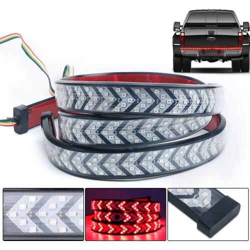 Car Tailgate LED Light Bar Truck Brake Reverse Strip Light Trailer Tail Lights Turn Signal DRL Running Light for Pickup SUV Jeep