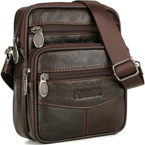 2021 Hot Sale Leather Crossbody Bags Shoulder Messenger Bag Man Travel Briefcase Nice