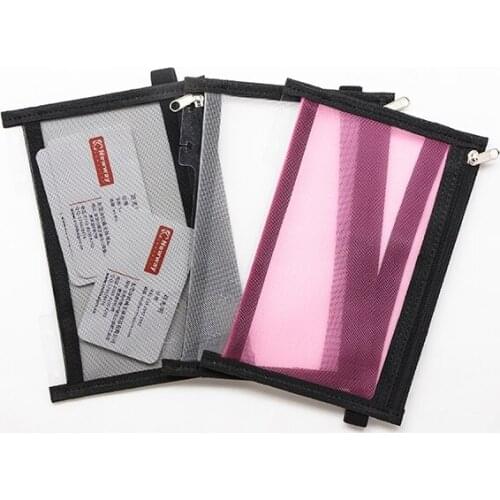 A5 Notepad Cover Zipper Bag Pp Material Business Fashion Diary Book Storage Bag Mushroom Hole Loose-leaf File Bag Paper Folders