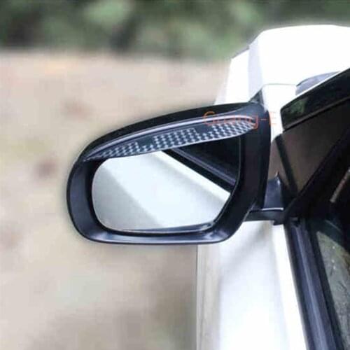 For Suzuki S-Cross Scross SX4 2014 2015 2016 2017 Car Stick Rear Rearview Glass Mirror Rain Eyebrow Shield Sun Visor Shade Frame
