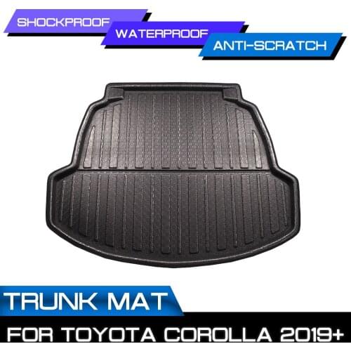 Car Floor Mat Carpet For TOYOTA COROLLA 2019 2020 Rear Trunk Anti-mud Cover
