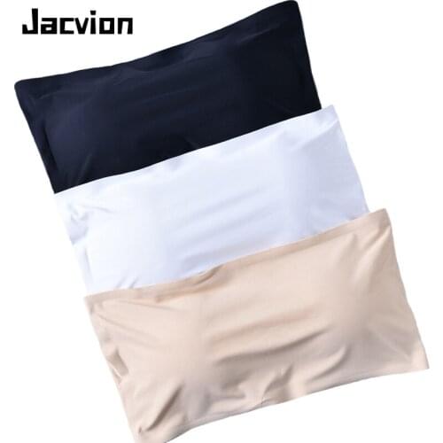 Strapless Bra Seamless Women Tube Top Sexy Lingerie Brassiere Invisible Bra Bandeau Top Beauty Back Hollow Ladies Wrap Top