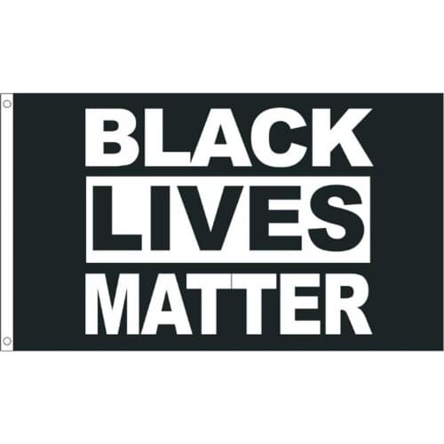 Black Lives Matter Polyester Flag BLM Peace Protest Outdoor Banner Pennant