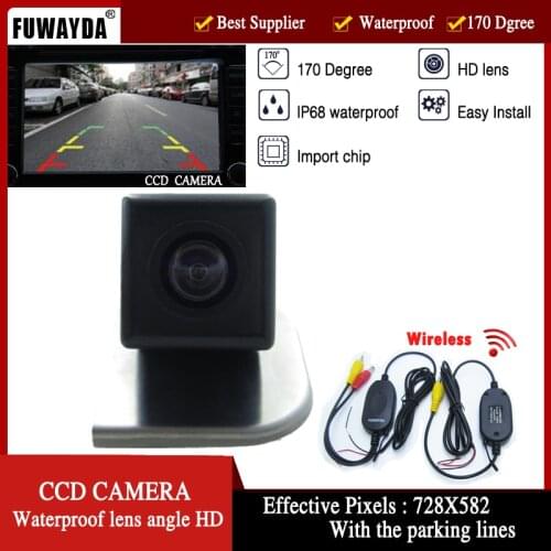 FUWAYDA Wireless Car Rearview camera Parking Camera Color 170 Reverse HD CCD Camera for 2012 Ford Focus Hatchback / Sedan HD