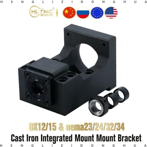 NEW 45# Metal C7 C5 normal/angular contact bearing Motor seat engine mounting Bracket BK12 BK15 support unit for cnc 3d printer