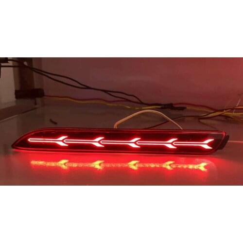 New Dynamic flow sequential Reflector LED Rear Bumper brake turn indicator Light For Toyota Wish Sienna Camry Verso harrier