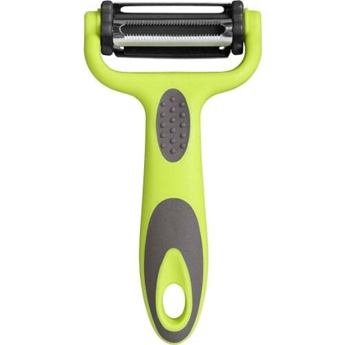 1Pcs 3 In 1 Julienne Vegetable Peeler - Citrus Fruit Peeler for Orange Lemon Cocktails - Carrot and Potato Peeler