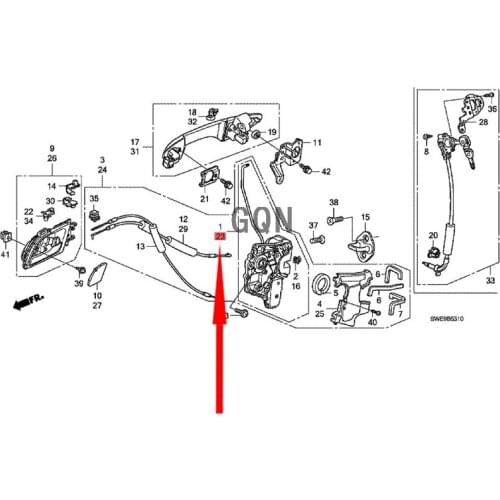 Front door lock assembly 2021-Hon daC RV lock machine assembly Whole vehicle lock cylinder start lock assembly start switch