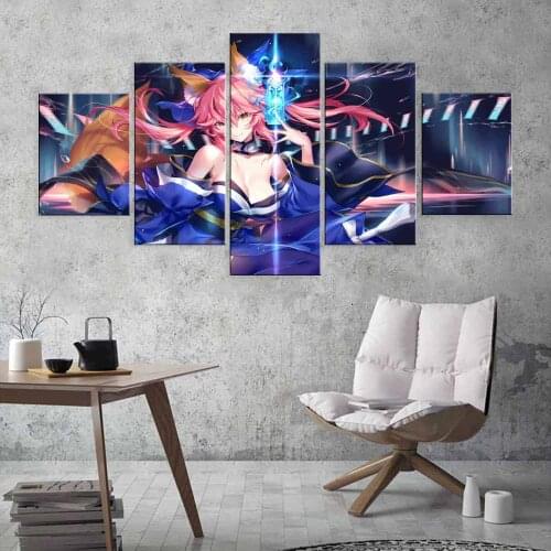 Prints Posters Home Decor Sexy Girl Canvas Painting Wall Artwork Cartoon Character Modern Cuadros Modular Pictures Living Room