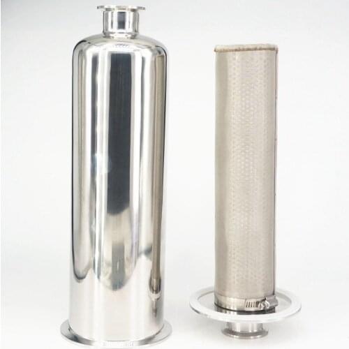 Fit Tube OD 19/25/32/38/51/63mm Pipe Tri Clamp 304/316 Stainless Steel In-line Filter Strainer Brewing 100Mesh