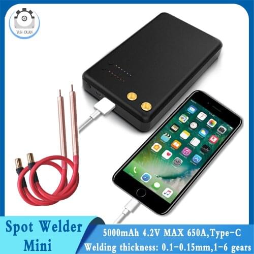 Portable DIY Spot Welding Machine 6 Gears Handheld Mini Spot Welders Quick Release Pen Nickel Strip 18650 Battery Spot Welder