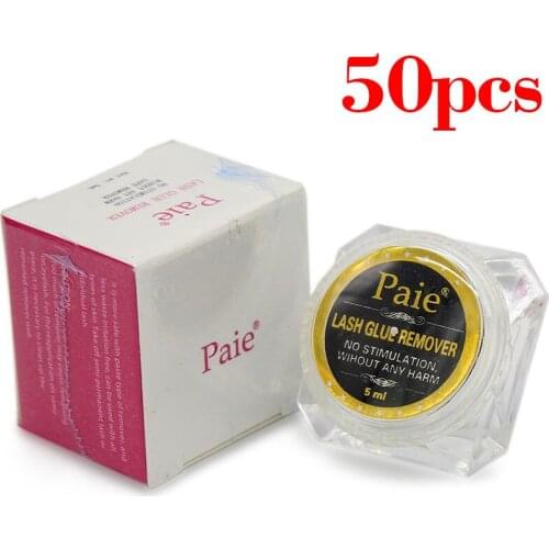 Paie 50pcs/lot Eyelash Extension Glue Remover Fruit Smell Safe False Lashes Adhesive Remover Individual Eyelashes Glue Debonder