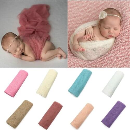 Newborn Photograpy Props Backdrop Stretch Soft Wraps Posing Swaddle fotografia for Studio Photo Shoot Background