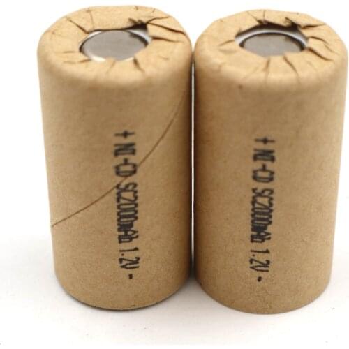 SC 2000mAh NI CD battery,high rate,large capacity,used for power tools,electronic toys etc