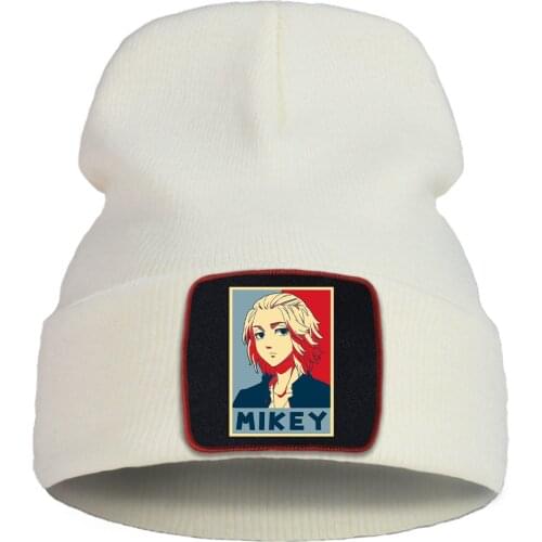 Hat Tokyo Revengers Mikey Character Anime Manga Unisex MenS Knitted Hat Outdoor Warm Ski Hats Women Sofe Cotoon Winter Caps