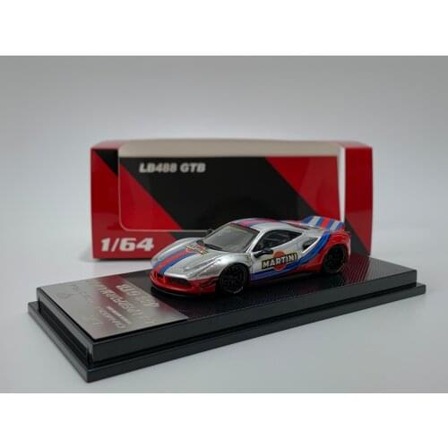 CM model 1:64 LBWK Ferrari 488 GTB Tartini painting Limited collection of die-cast metal car models