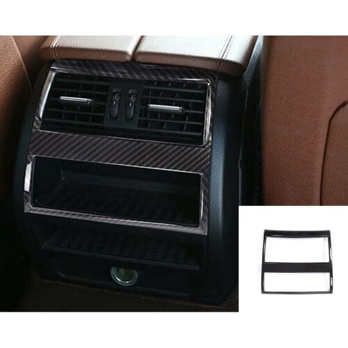 Carbon Fiber Style Car Rear Air Condition Outlet Trim For BMW 5 Series f10 525