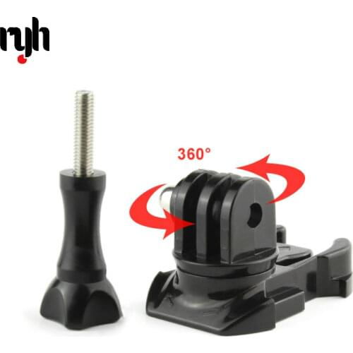 360 Degree Rotate Quick Release Buckle Vertical Swivel Mount for GoPro Hero 9 8 7 6 5 4 3+ 3 for SJCAM for Xiaomi Yi Camera MAX