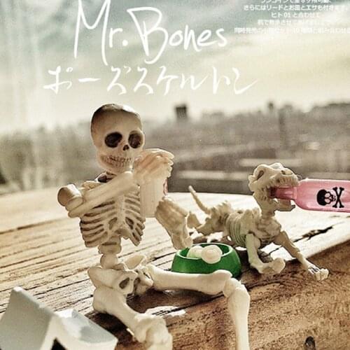Highquality Halloween Prop Skeleton Human Anatomical bone Skeleton Skull Lifelike Human Body Poseable Model Party Festival Decor