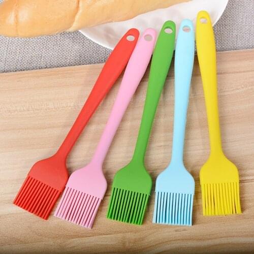 21cm small food grade silicone brush integrated high temperature barbecue brush soy sauce brush baking brush