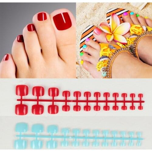 24Pcs/Set Reusable False Nail Artificial Tips Full Cover For Decoration Design Press On Nail Art Fake Extension Tip Manicure Art