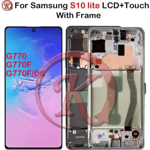 AMOLED For Samsung S10 Lite LCD G770F Display Touch Screen Digitizer Assembly Replacement For G770 G770F/DS LCD