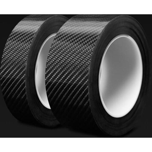 Carbon Fiber Car Sticker 5D trunk bumper protection stickers Anti-collision strips Auto Door Sill Side Mirror Anti Scratch