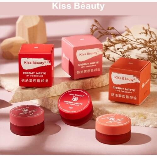 Kiss Beauty Velvet Matte Liquid Lip Gloss Waterproof Lipstick Long Lasting Lipstick Women Red Lip Tint Beauty Cosmetic TSLM1