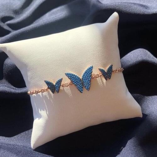 Nano Butterfly World 925 Sterling Silver Elevator Wristband Women Girls Jewelry Accessories Fashion Handmade Bracelet