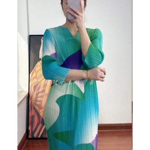 Changpleat Long Sleeve Summer Dresses