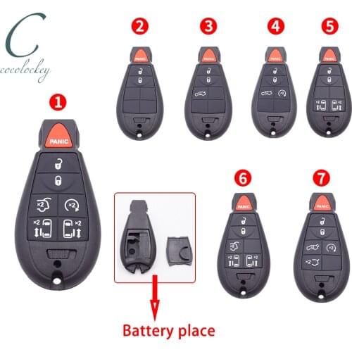 Cocolockey Car Remote Key Shell for Chrylser 300C For JEEP Commander Grand Cherokee Smart Remote Car Key 7Buttons Replacement