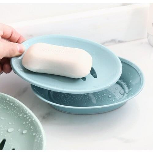 Double Layer Drainable Soap Dishes Tray Holder Storage Soap Rack Plate Box Container Bathroom Gadgets Soap Case Storage Box