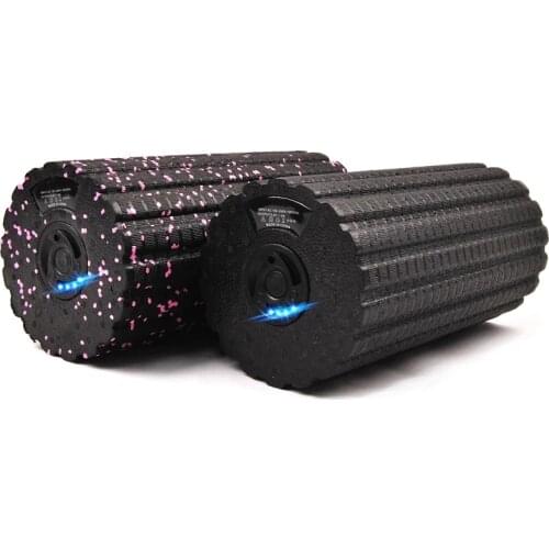 Electric Vibration Massage Foam Roller Yoga Column Rechargeable Backrest Leg Adjustment Massager Gym Workout Electric Yoga Block