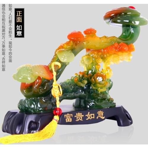 Art Jade ornaments Zhaocai creative Home Furnishing wine racks are room decorate the living room decoration housewarming gift