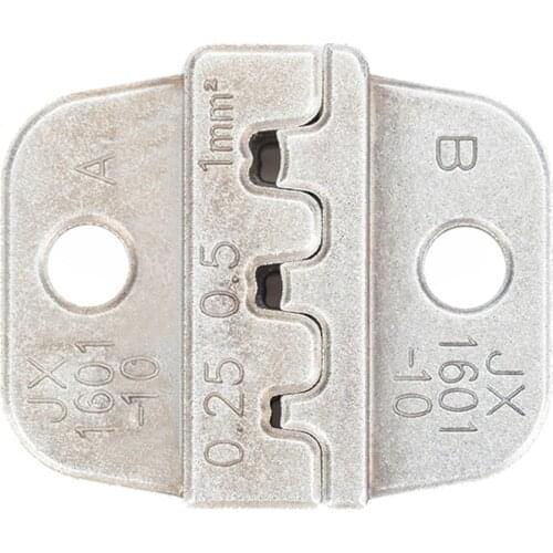JX-1601-10 28-18 AWG Mold Jaw Wire Crimper Jaw Ferrule Die Crimping Pliers Accessory