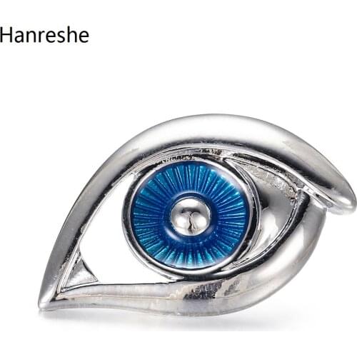 2021 Eye Model Enamel Brooch Pin Silver Color Zinc Alloy Metal Lapel Medical Jewelry Accessories Best Gift For Doctors Nurses