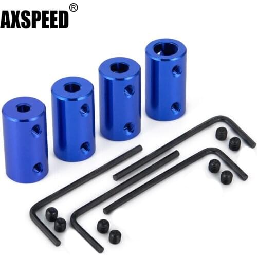 AXSPEED Aluminum Alloy 4/5/6/8mm Drive Shaft Coupling Pull Coupler Rc Boat Transmission Diy Parts Stepper Motor Accessories