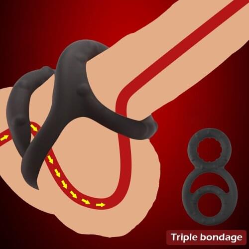 Male Chastity Device Penis Rings Delay Ejaculation Liquid Silicone Cock Rings Adult Games Sex Toys for Men Erotic Sex Products