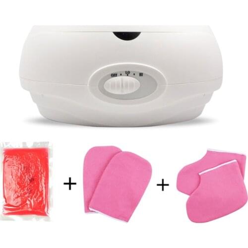 Paraffin Wax Heater Set Therapy Bath Wax Warm Pot For Beauty Salon Spa Body Care Easy To Use Home Use Equipment System White