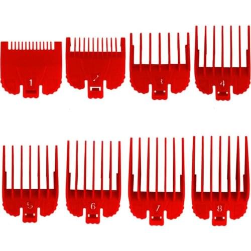 8x Universal Hair Clipper Limit Combs Guide Trimmer Guards Attachment 1.5mm-25mm,1/16" 1/8" 3/16" 1/4" 3/8" 1/2" 3/4" 1" M2EE