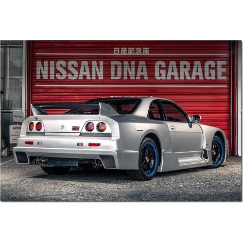 Nissan Skyline GT-R Racing Car Photo Canvas Wall Art Posters and Prints Modern Painting for Home Decor