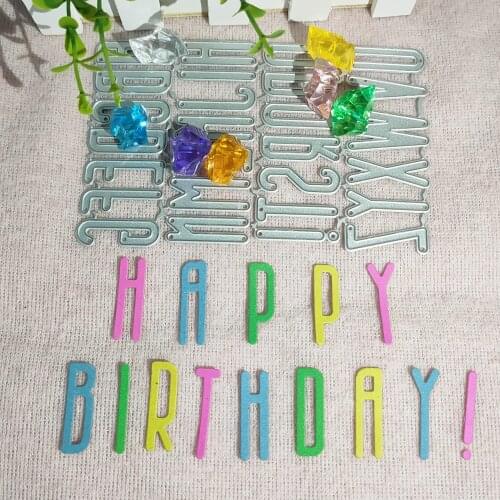 New Large Big Alphabet Set Die Cut Letter Metal Cutting Dies Stencil Scrapbooking Embossing New Christmas Craft Stamps And Dies