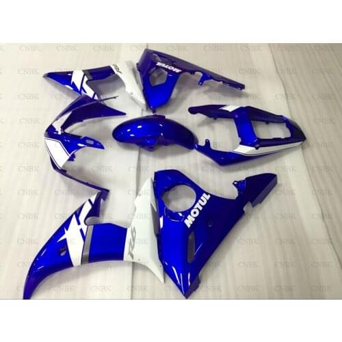 Fairings for YZF600 R6 03 05 for YAMAHA YZFR6 Body Kits 2003 for YAMAHA YZFR6 Motorcycle Fairing 2003 - 2005 Blue White