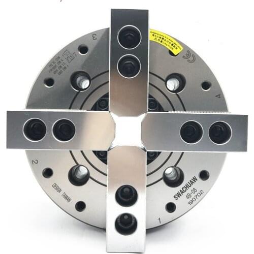 Hollow four-jaw hydraulic chuck, 4B-08 (flange A6)