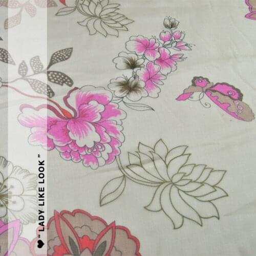 LEO&LIN Butterflies swirling silk Shun Yu wrinkle georgette spring summer dress fabric Baotou (1 meter)