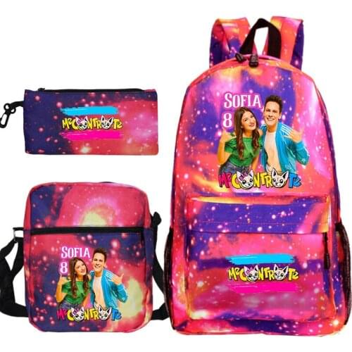 Me contro Te School Bag 3 PCS/Set Backpack Students Pencil Case Shoulder Bags Teens Travel Rucksack Boys Girls beautiful Mochila
