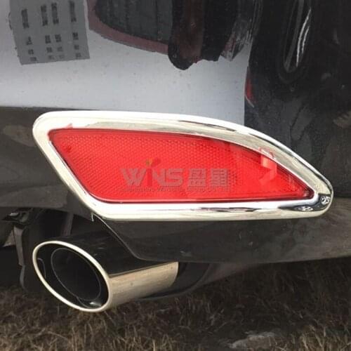 For Toyota Camry XV50 2015 2016 2017 Rear Fog Lamp Cover Light Trim Car Styling Accessories Chrome ABS